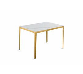 Стол обеденный Камео DT-3001S, 120х80х75 см, белый мрамор (Калаката) | Интернет магазин мебели и декора LifeDekor