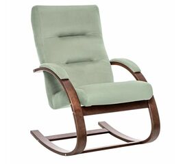Кресло-качалка Милано  (Орех текстура/ткань V 14) | Интернет магазин мебели и декора LifeDekor