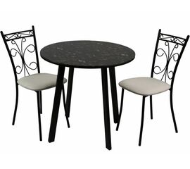 Обеденная группа (Стол Филд и 2 стула Неаполь), Линкольн белый | Интернет магазин мебели и декора LifeDekor