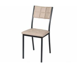 Стул Дункан ДП2-20, Линкольн беж, каркас черный матовый | Интернет магазин мебели и декора LifeDekor