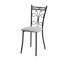 Стул Неаполь ДП2-16, кожзам Линкольн белый, каркас черный матовый | Интернет магазин мебели и декора LifeDekor