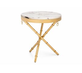Журнальный стол Monika 50х55 marble / gold | Интернет магазин мебели и декора LifeDekor