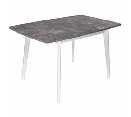 Стол Oslo раскладной 120-160x80x76см, Мрамор Сиена, белый | Интернет магазин мебели и декора LifeDekor