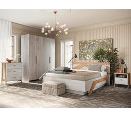 Спальня «Скандинавия», Бетон пайн светлый/ дуб наварра | Интернет магазин мебели и декора LifeDekor