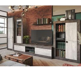 Гостиная «Лондон», Оникс/ Бетон пайн светлый | Интернет магазин мебели и декора LifeDekor