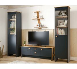 Гостиная «Скандинавия», Антрацит/ дуб наварра | Интернет магазин мебели и декора LifeDekor