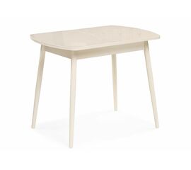 Стол стеклянный Калверт кремовый | Интернет магазин мебели и декора LifeDekor