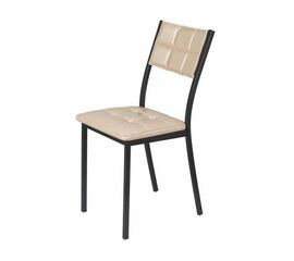 Стул Дункан ДП2-20, Pegas бежевый, каркас черный матовый | Интернет магазин мебели и декора LifeDekor