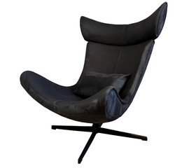 Кресло Imola с подушкой, искусственная замша графит | Интернет магазин мебели и декора LifeDekor