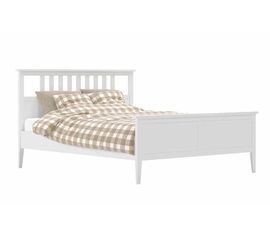 Кровать Мира с деревянным основанием на ленте (160х200 / Белый) | Интернет магазин мебели и декора LifeDekor