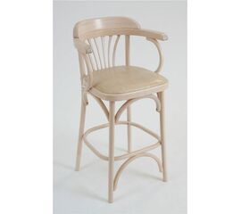 Стул барный 650 Венский мягкий (беленый дуб, экокожа бежевая) | Интернет магазин мебели и декора LifeDekor
