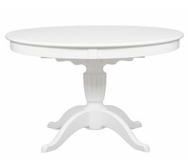 Стол круглый обеденный Амфора-Макси (125(165)х125х78 / Белый) | Интернет магазин мебели и декора LifeDekor