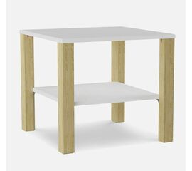 Стол журнальный "Матео" (Белый / Дуб янтарный) | Интернет магазин мебели и декора LifeDekor