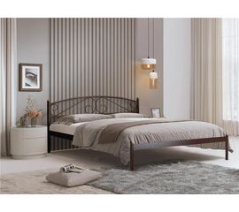 Кровать Флоренция (120х200/металлическое основание/ Коричневый бархат) | Интернет магазин мебели и декора LifeDekor