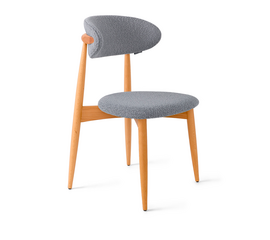 Стул Glory серый, опора бук светлый | Интернет магазин мебели и декора LifeDekor