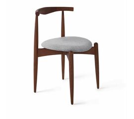 Стул Noble серый, опора бук коричневый | Интернет магазин мебели и декора LifeDekor