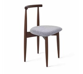 Cтул Rebel cерый, опора бук коричневый | Интернет магазин мебели и декора LifeDekor