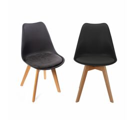 Комплект из 2-х стульев Eames Bon чёрный | Интернет магазин мебели и декора LifeDekor