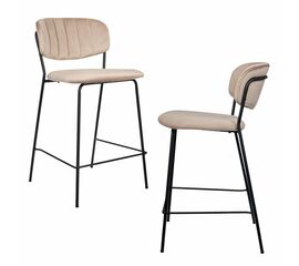 Комплект из 2-х стульев полубарных Carol латте | Интернет магазин мебели и декора LifeDekor