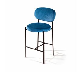 Стул полубарный Mason, бархат синий 29 | Интернет магазин мебели и декора LifeDekor