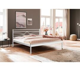 Кровать двуспальная Мираж 180х200 (металлическое основание/Белый) | Интернет магазин мебели и декора LifeDekor