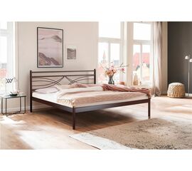 Кровать двуспальная Мираж 180х200 (металлическое основание/Коричневый бархат) | Интернет магазин мебели и декора LifeDekor