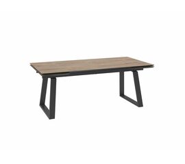 Стол Барон 200, Дуб Винтажный Compakt cer/Чёрный | Интернет магазин мебели и декора LifeDekor