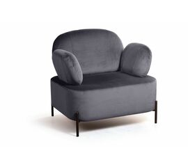 Кресло Dandy, бархат серый 27 | Интернет магазин мебели и декора LifeDekor