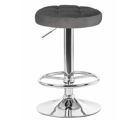 Табурет барный DOBRIN BRUNO, серый велюр (MJ9-75), Вариант: серый велюр (MJ9-75) | Интернет магазин мебели и декора LifeDekor