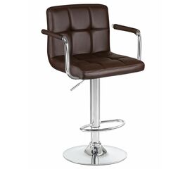 Стул барный DOBRIN KRUGER ARM, коричневый, Вариант: коричневый | Интернет магазин мебели и декора LifeDekor