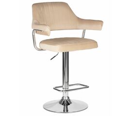 Стул барный DOBRIN CHARLY, бежевый велюр (MJ9-10), Вариант: бежевый велюр (MJ9-10) | Интернет магазин мебели и декора LifeDekor