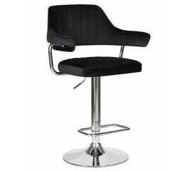 Стул барный DOBRIN CHARLY, черный велюр (MJ9-101), Вариант: черный велюр (MJ9-101) | Интернет магазин мебели и декора LifeDekor