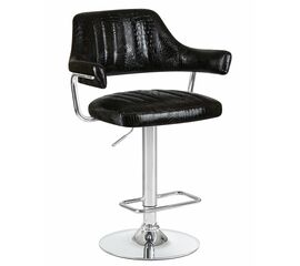 Стул барный DOBRIN CHARLY, чёрный крокодил, Вариант: чёрный крокодил | Интернет магазин мебели и декора LifeDekor