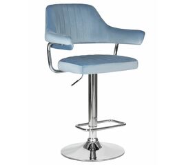 Стул барный DOBRIN CHARLY, пудрово-голубой велюр (MJ9-74), Вариант: пудрово-голубой велюр (MJ9-74) | Интернет магазин мебели и декора LifeDekor