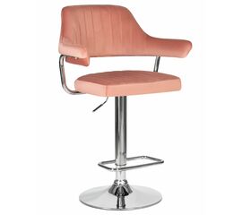 Стул барный DOBRIN CHARLY, пудрово-розовый велюр (MJ9-32), Вариант: пудрово-розовый велюр (MJ9-32) | Интернет магазин мебели и декора LifeDekor