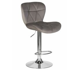 Стул барный DOBRIN BARNY, серый велюр (MJ9-75), Вариант: серый велюр (MJ9-75) | Интернет магазин мебели и декора LifeDekor