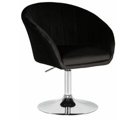 Кресло дизайнерское DOBRIN EDISON, черный велюр (1922-21), Вариант: черный велюр (1922-21) | Интернет магазин мебели и декора LifeDekor