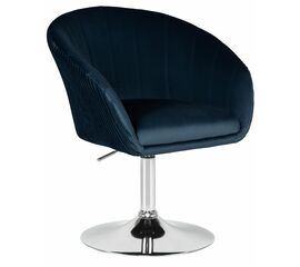 Кресло дизайнерское DOBRIN EDISON, синий велюр (1922-20), Вариант: синий велюр (1922-20) | Интернет магазин мебели и декора LifeDekor