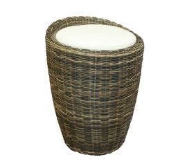 Табурет с местом для хранения LM-1100Rattan, кремовый, Вариант: кремовый | Интернет магазин мебели и декора LifeDekor