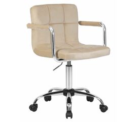Офисное кресло для персонала DOBRIN TERRY, бежевый велюр (MJ9-10), Вариант: бежевый велюр (MJ9-10) | Интернет магазин мебели и декора LifeDekor