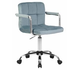 Офисное кресло для персонала DOBRIN TERRY, пудрово-голубой велюр (MJ9-74), Вариант: пудрово-голубой велюр (MJ9-74) | Интернет магазин мебели и декора LifeDekor
