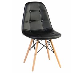 Стул обеденный DOBRIN BENNET, ножки светлый бук, чёрный, Вариант: ножки светлый бук, чёрный | Интернет магазин мебели и декора LifeDekor