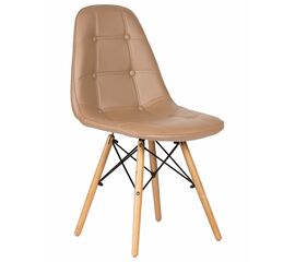 Стул обеденный DOBRIN BENNET, ножки светлый бук, коричневый, Вариант: ножки светлый бук, коричневый | Интернет магазин мебели и декора LifeDekor