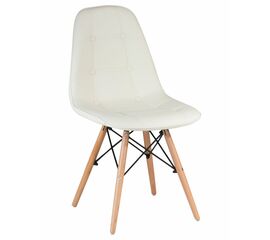 Стул обеденный DOBRIN BENNET, ножки светлый бук, кремовый, Вариант: ножки светлый бук, кремовый | Интернет магазин мебели и декора LifeDekor