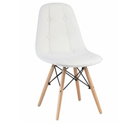 Стул обеденный DOBRIN BENNET, ножки светлый бук, белый, Вариант: ножки светлый бук, белый | Интернет магазин мебели и декора LifeDekor