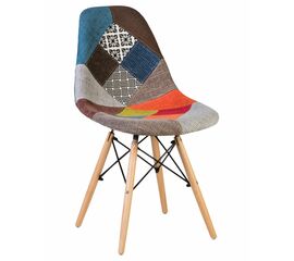 Стул обеденный LMZL-PP623, ножки светлый бук, цвет сиденья мозаика, Вариант: ножки светлый бук, цвет сиденья мозаика | Интернет магазин мебели и декора LifeDekor