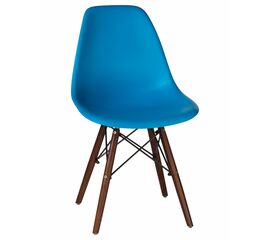 Стул обеденный LMZL-PP623, ножки тёмный бук, цвет сиденья голубой, Вариант: ножки тёмный бук, цвет сиденья голубой | Интернет магазин мебели и декора LifeDekor