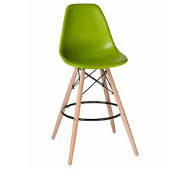 Стул барный LMZL-PP623G, ножки светлый бук, цвет сиденья салатовый, Вариант: ножки светлый бук, цвет сиденья салатовый | Интернет магазин мебели и декора LifeDekor