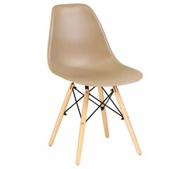 Стул обеденный DOBRIN DSW, ножки светлый бук, цвет бежевый (GR-03), Вариант: ножки светлый бук, цвет бежевый (GR-03) | Интернет магазин мебели и декора LifeDekor