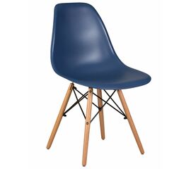 Стул обеденный DOBRIN DSW, ножки светлый бук, цвет тёмно-синий (BE-12), Вариант: ножки светлый бук, цвет тёмно-синий (BE-12) | Интернет магазин мебели и декора LifeDekor